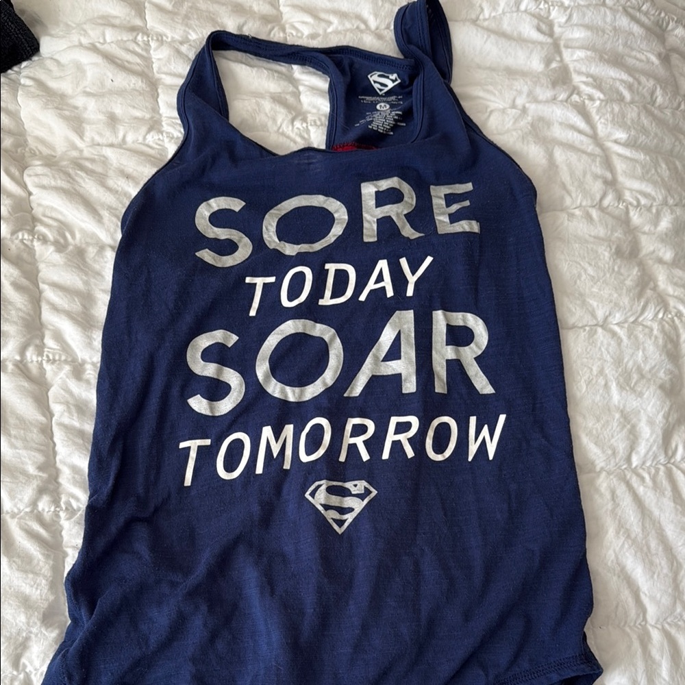 Her Universe Navy Superman Tank Top